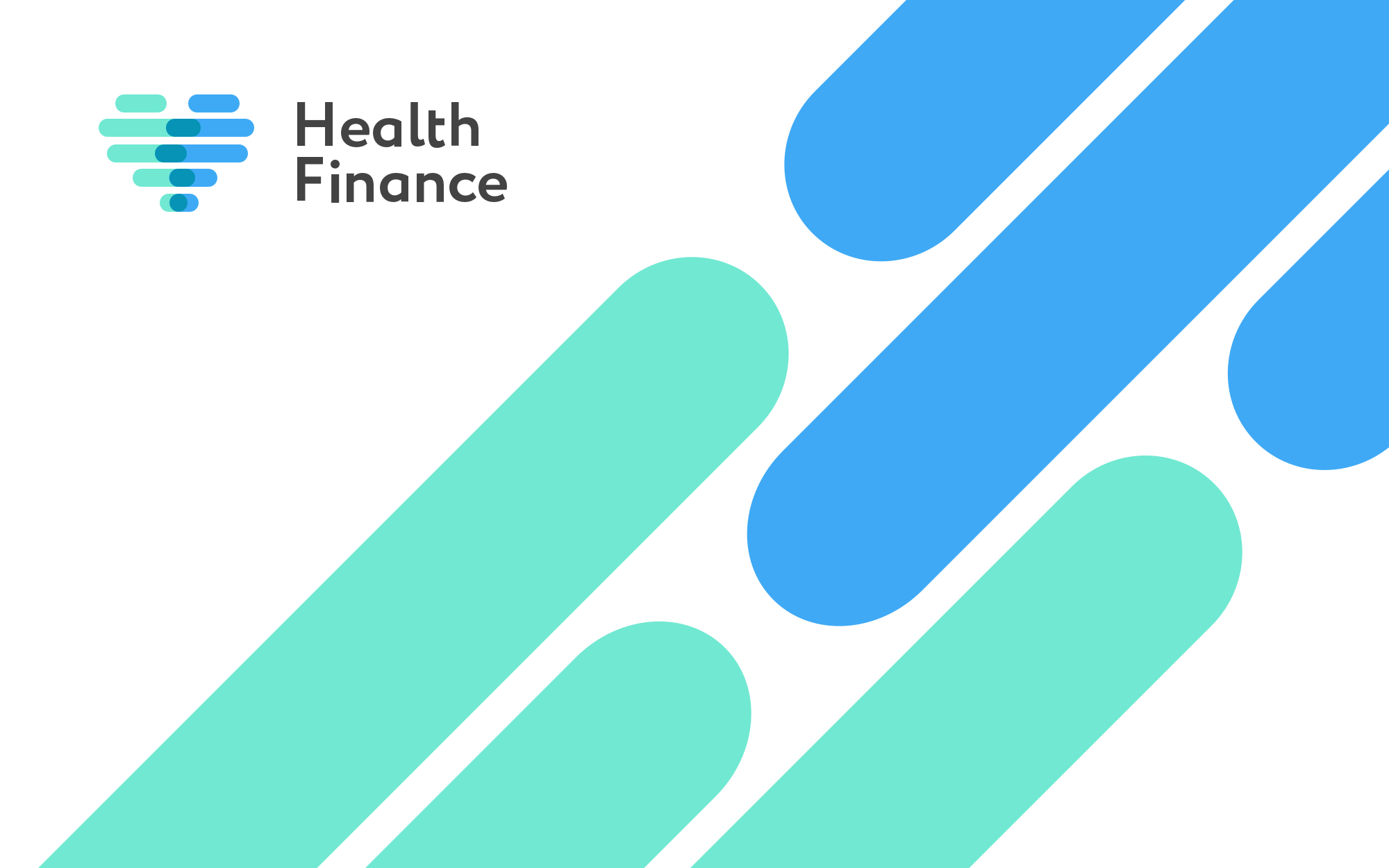 Health Finance logotype design sample.