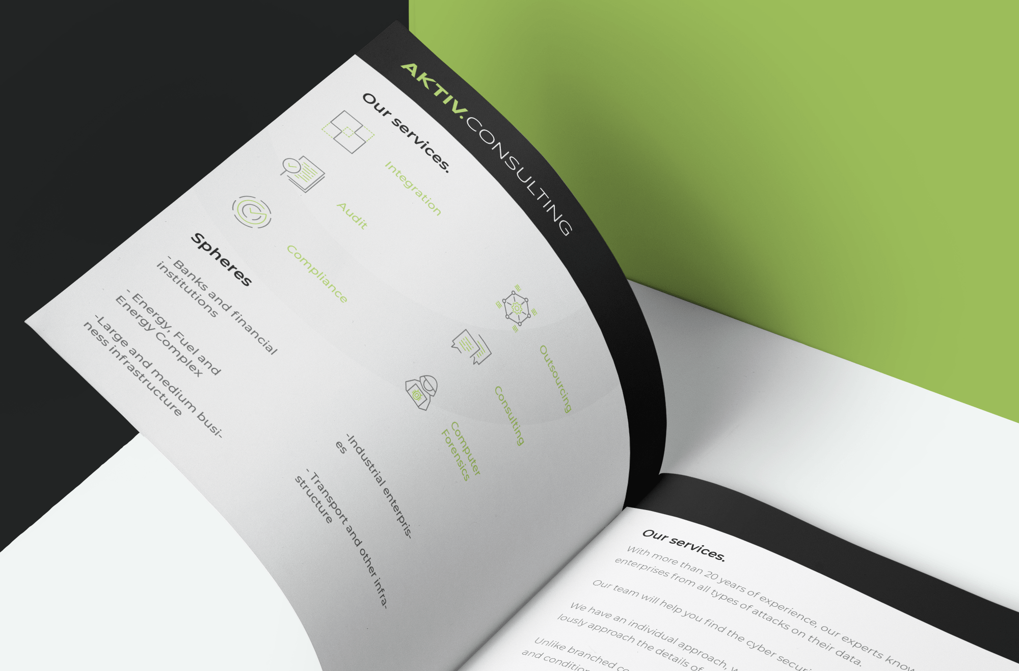 Corporate booklet design for IT company