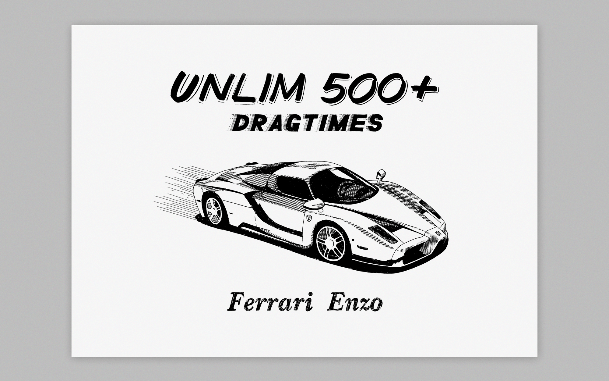 Ferrari Enzo illustration