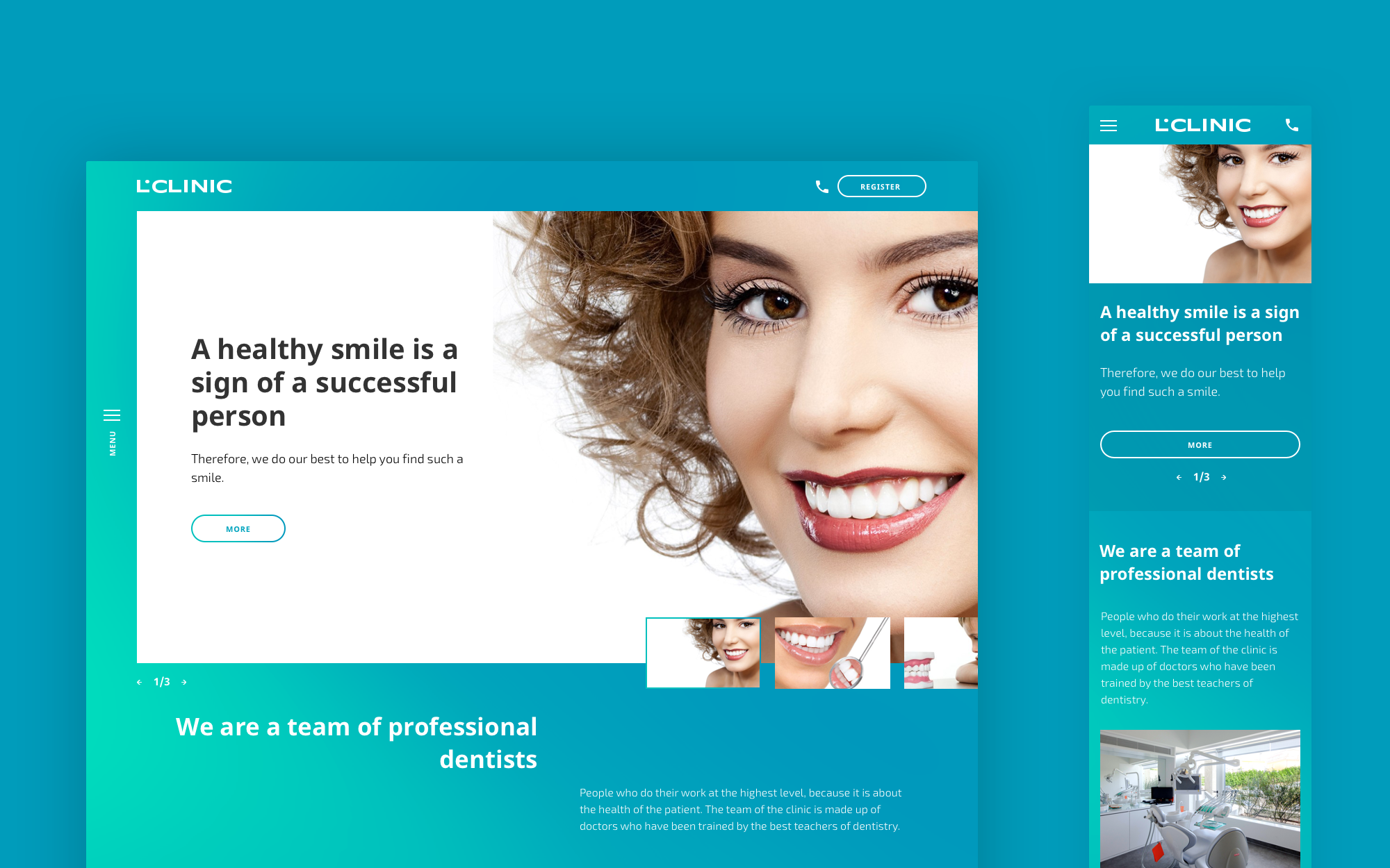 Dental clinic web-design