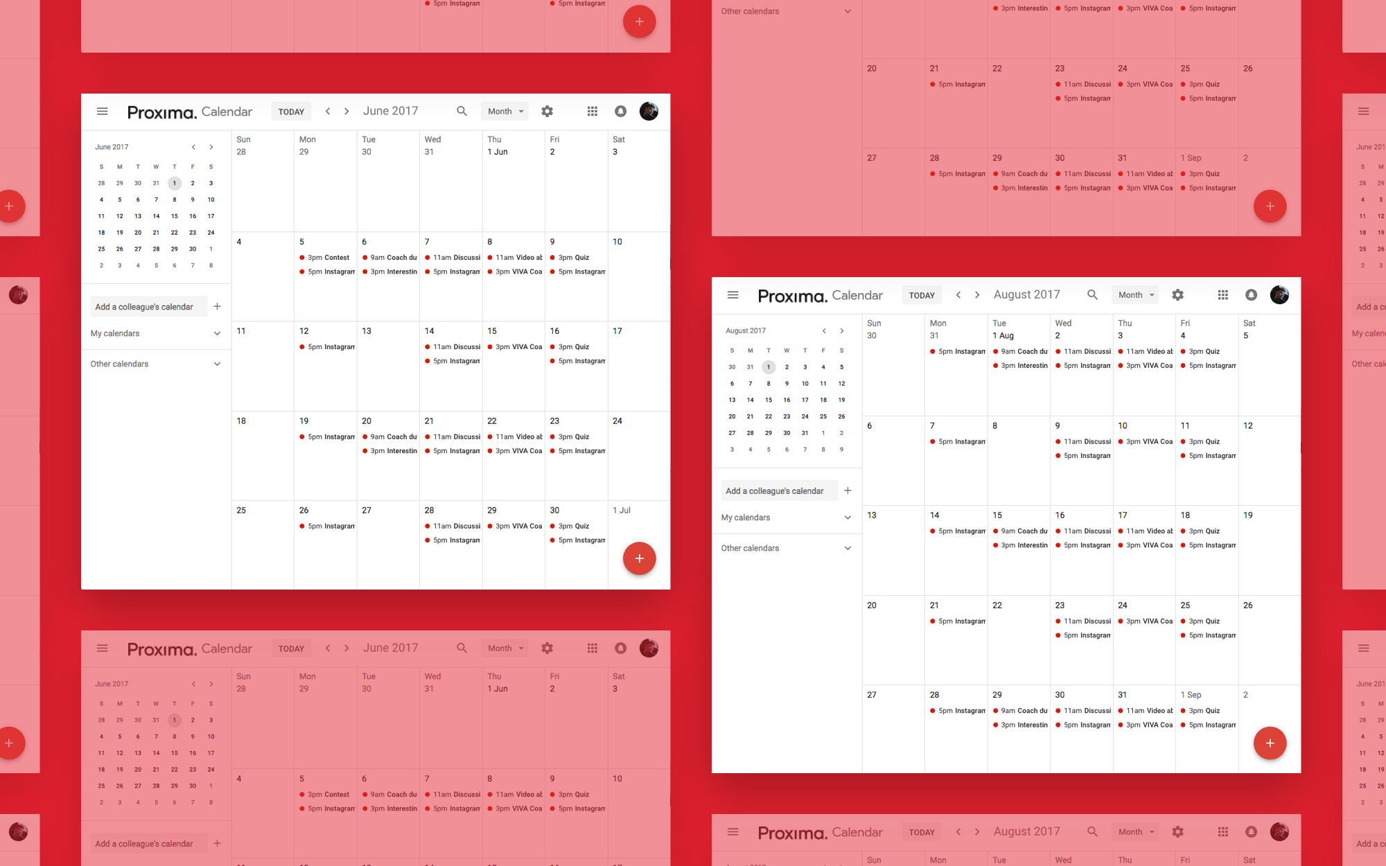 SMM calendar